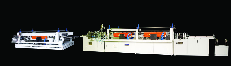 HF1300/400型地板V型槽在線涂布封蠟連線（水性漆）